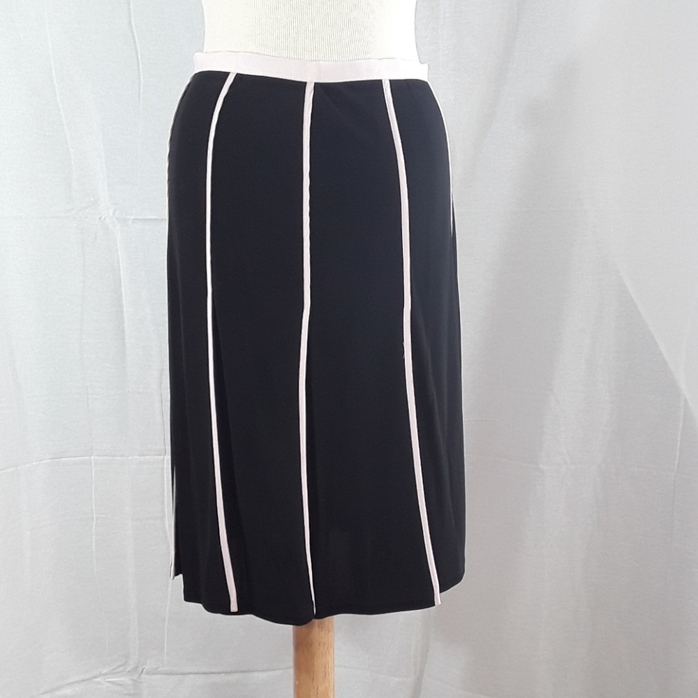 DKNY black & pink pleated skirt - Picture 1 of 5